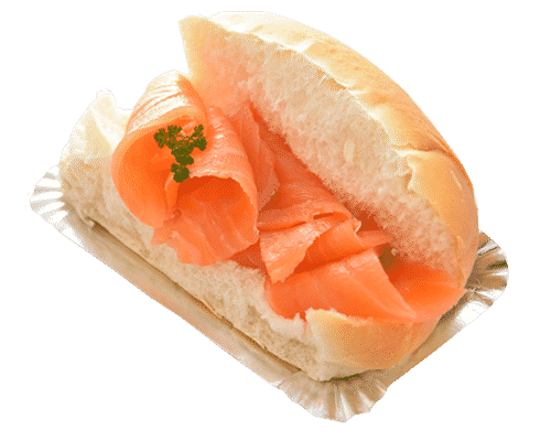 Broodje gerookte zalm